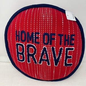 NWT Kirkland's HOME OF THE BRAVE 14" Pillow